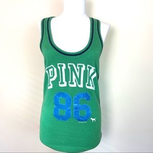 Pink Victoria Secret Green Sweater Sleeveless Tank